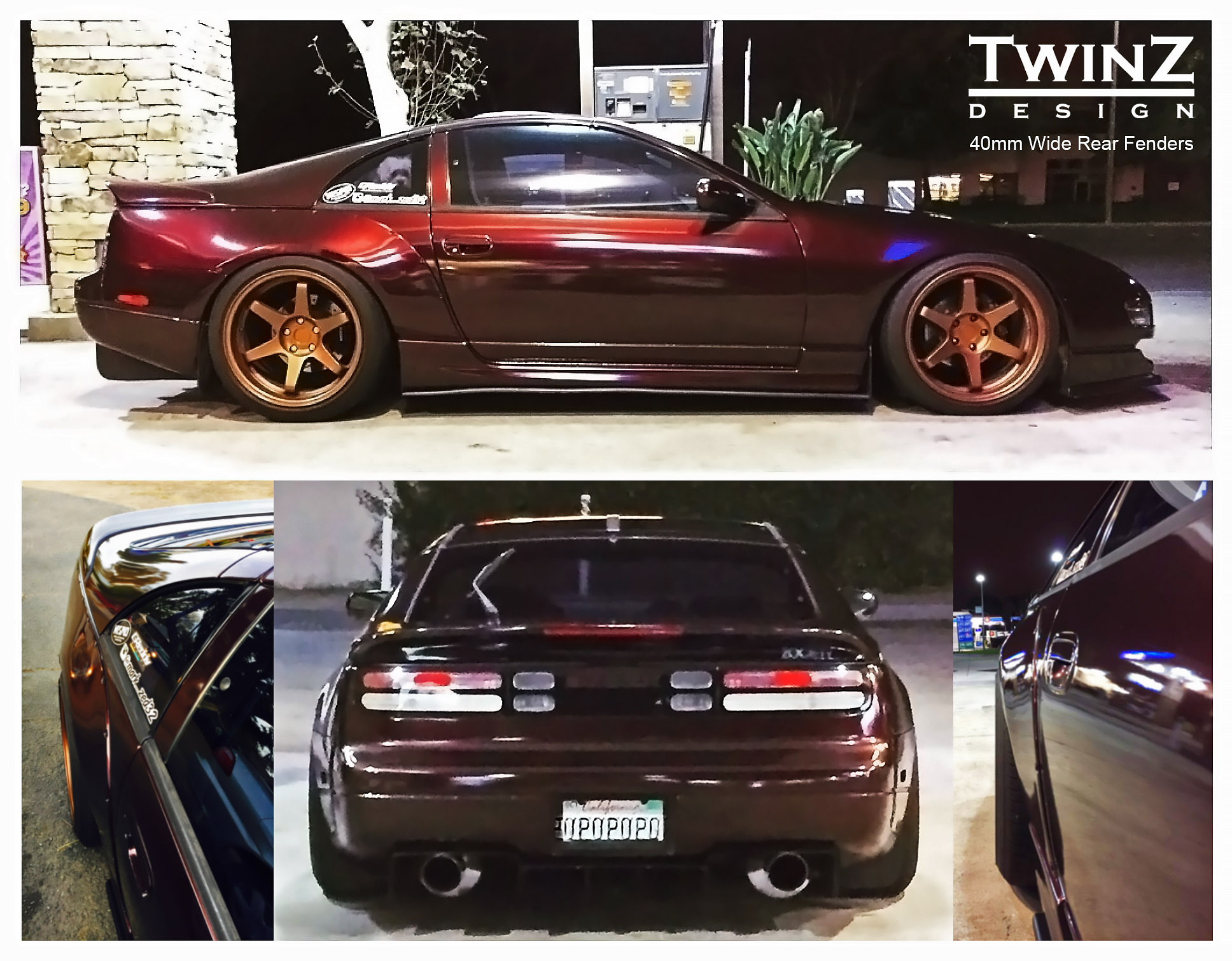 w300l カスタム 300ZX - Wide Rear Fenders Type 1 | Twinz Design